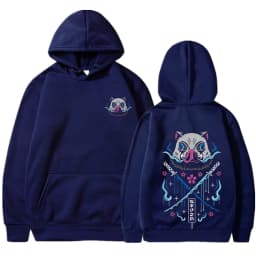 Inosuke Anime Hoodies Men Women Kimetsu no Yaiba Kawaii Manga Sweatshirts Gothic Harajuku Hooded Pullover Casual Streetwear