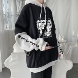 My Hero Academia Anime Hoodies Boku no Hero Academia Cool Eagle Boy Hawks Men Women Winter Long Sleeve Manga Harajuku Sweatshirt