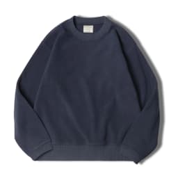 MADEN Men Polar Fleece Sweatshirt Autumn Winter Long Sleeve Round Neck Pullover Warm Thickened Bottom Shirt Black Sweatshirt