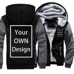 Your OWN Design Brand Logo/Picture Custom Men Women DIY Winter Thick Hoodies Sweatshirt Casual Hoody Clothes 24 Color Loose COAT