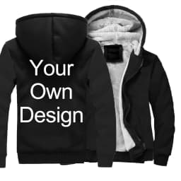 Your OWN Design Brand Logo/Picture Custom Men Women DIY Winter Thick Hoodies Sweatshirt Casual Hoody Clothes 24 Color Loose COAT