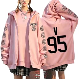 2026 Girls Women’s Men’s Concert Must-Have Y2K Zip Up Hoodie KPOP Street Dance Performance TOP Sports Couple Style Coat