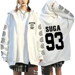 2026 Girls Women’s Men’s Concert Must-Have Y2K Zip Up Hoodie KPOP Street Dance Performance TOP Sports Couple Style Coat