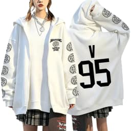 2026 Girls Women’s Men’s Concert Must-Have Y2K Zip Up Hoodie KPOP Street Dance Performance TOP Sports Couple Style Coat
