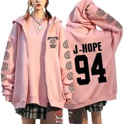 2026 Girls Women’s Men’s Concert Must-Have Y2K Zip Up Hoodie KPOP Street Dance Performance TOP Sports Couple Style Coat