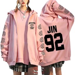 2026 Girls Women’s Men’s Concert Must-Have Y2K Zip Up Hoodie KPOP Street Dance Performance TOP Sports Couple Style Coat