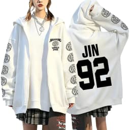 2026 Girls Women’s Men’s Concert Must-Have Y2K Zip Up Hoodie KPOP Street Dance Performance TOP Sports Couple Style Coat