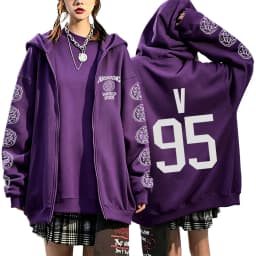 2026 Girls Women’s Men’s Concert Must-Have Y2K Zip Up Hoodie KPOP Street Dance Performance TOP Sports Couple Style Coat