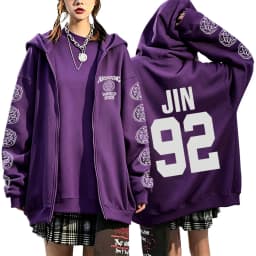 2026 Girls Women’s Men’s Concert Must-Have Y2K Zip Up Hoodie KPOP Street Dance Performance TOP Sports Couple Style Coat