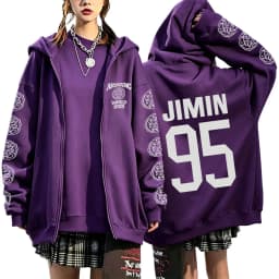 2026 Girls Women’s Men’s Concert Must-Have Y2K Zip Up Hoodie KPOP Street Dance Performance TOP Sports Couple Style Coat