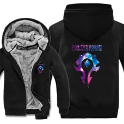 New Winter Warm WOW Hoodie Game Dota 2 Coat ALLIANCE&Horde Jacket Coat Men Thick Fleece Zipper Luminous WOW Sweatshirts