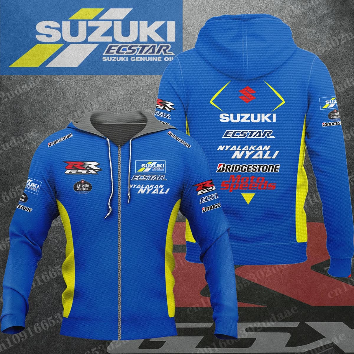 2026 New Suzuki GSXRR Hoodie Sweatshirt Men's and Women's Outdoor Sports Enthusiast Zipper Sweatshirt Motorcycle Jacket