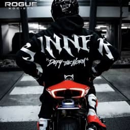 Mens Reflective Letter Graphic Motorcycle Baggy Gothic Streetwear Hoodies Large Back Sweatshirts Urban Night Rider HipHop Outfit