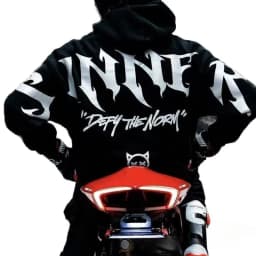 Mens Reflective Letter Graphic Motorcycle Baggy Gothic Streetwear Hoodies Large Back Sweatshirts Urban Night Rider HipHop Outfit