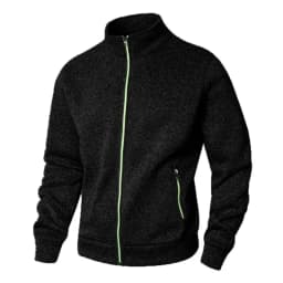 Men's Stand Collar sweatshirts casual zipper Cardigan Jacket outdoor Long Sleeve Solid Color Pullover Lightweight Streetwear