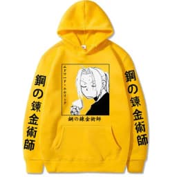 Fullmetal Alchemist Hot Anime Sweatshirt Casual Loose Zip Hoodie Women/Men Manga Pullovers Hip Hop Unisex Zipper Jackets