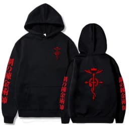 Fullmetal Alchemist Hot Anime Sweatshirt Casual Loose Zip Hoodie Women/Men Manga Pullovers Hip Hop Unisex Zipper Jackets