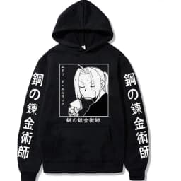 Fullmetal Alchemist Hot Anime Sweatshirt Casual Loose Zip Hoodie Women/Men Manga Pullovers Hip Hop Unisex Zipper Jackets
