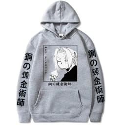 Fullmetal Alchemist Hot Anime Sweatshirt Casual Loose Zip Hoodie Women/Men Manga Pullovers Hip Hop Unisex Zipper Jackets