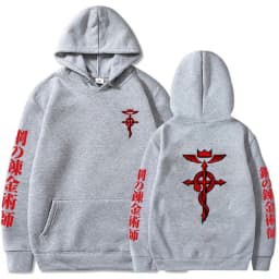 Fullmetal Alchemist Hot Anime Sweatshirt Casual Loose Zip Hoodie Women/Men Manga Pullovers Hip Hop Unisex Zipper Jackets