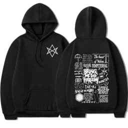 BringMe TheHorizon Hoodies BMTH Heavy Metal Rock Band Sweatshirts Men Women Oversized Casual Vintage Pullovers Jacket Streetwear
