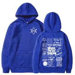 BringMe TheHorizon Hoodies BMTH Heavy Metal Rock Band Sweatshirts Men Women Oversized Casual Vintage Pullovers Jacket Streetwear