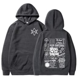 BringMe TheHorizon Hoodies BMTH Heavy Metal Rock Band Sweatshirts Men Women Oversized Casual Vintage Pullovers Jacket Streetwear