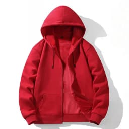 Zipper Hooded Sweatshirt Autumn Winter Fleece-lined Warm Composite Cardigan Pure Cotton Casual Men Women Base Solid Color Y2k
