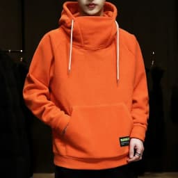 2026 Men's Thick Polar Fleece Sweatshirt Paired Couple Y2k Streetwear Autumn Winter Hood Sports Black Windproof Oversized Hoodie