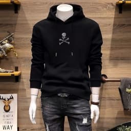 Hoodie Street Sports Cartoon Iron Drill Pattern Hoodie Casual Everything Plus Cashmere Fashion Hoodie
