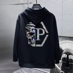 Hoodie Street Sports Cartoon Iron Drill Pattern Hoodie Casual Everything Plus Cashmere Fashion Hoodie