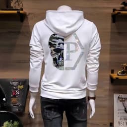 Hoodie Street Sports Cartoon Iron Drill Pattern Hoodie Casual Everything Plus Cashmere Fashion Hoodie