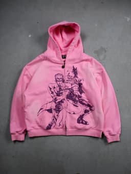 Jojo Bizarre Adventure Star Design Hoodies Women Men Zip Anime Hoodie Harajuku Streetwear Sweatshirt Y2k Men Clothing