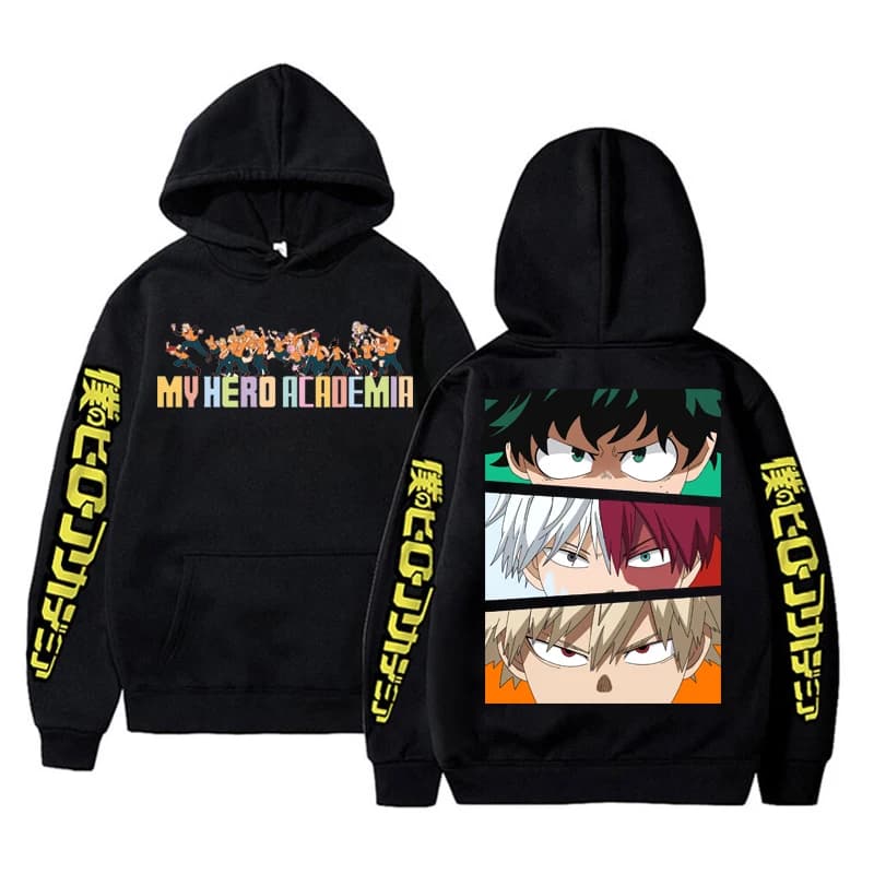 Anime My Hero Academia Bakugo Katsuki hoodies clothes for teens female tracksuits streetwear print design designer sweatshirt