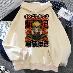 Anime My Hero Academia Bakugo Katsuki hoodies clothes for teens female tracksuits streetwear print design designer sweatshirt