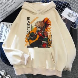 Anime My Hero Academia Bakugo Katsuki hoodies clothes for teens female tracksuits streetwear print design designer sweatshirt