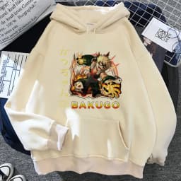 Anime My Hero Academia Bakugo Katsuki hoodies clothes for teens female tracksuits streetwear print design designer sweatshirt