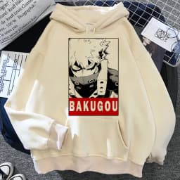Anime My Hero Academia Bakugo Katsuki hoodies clothes for teens female tracksuits streetwear print design designer sweatshirt