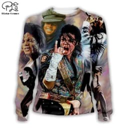 PLstar Cosmos Michael Jackson 3D Printed Hoodie/Sweatshirt/Jacket/Mens Womens hip hop apparel plus size XS-7XL