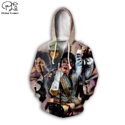 PLstar Cosmos Michael Jackson 3D Printed Hoodie/Sweatshirt/Jacket/Mens Womens hip hop apparel plus size XS-7XL