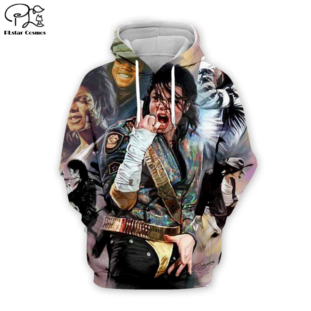 PLstar Cosmos Michael Jackson 3D Printed Hoodie/Sweatshirt/Jacket/Mens Womens hip hop apparel plus size XS-7XL