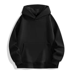 480GSM Winter Men's 100% Cotton Oversized Hoodies No String Casual Streetwear Sporty Hooded Sweatshirts Heavy Fleece Pullovers
