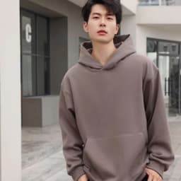 480GSM Winter Men's 100% Cotton Oversized Hoodies No String Casual Streetwear Sporty Hooded Sweatshirts Heavy Fleece Pullovers