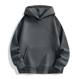 480GSM Winter Men's 100% Cotton Oversized Hoodies No String Casual Streetwear Sporty Hooded Sweatshirts Heavy Fleece Pullovers
