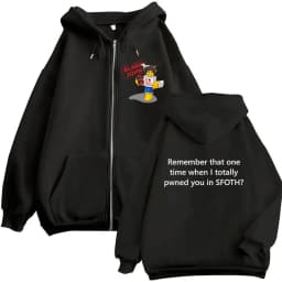 Funny Blame John Shedletsky Forsaken Meme Zipper Hoodie Men Women's Fleece Fashion Long Sleeve Oversized Zipper Sweatshirt Tops