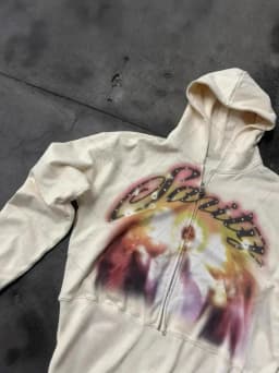 Letter print, hot stamping, hip-hop, personalized street style, men's and women's loose hoodie, zipper sweatshirt, autumn