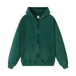 ZODF Retro Autumn Batik Washed Zipper Hoodie For Men Unisex Oversized Distressed 420gsm Terry 100% Cotton Hooded Coats HY0936