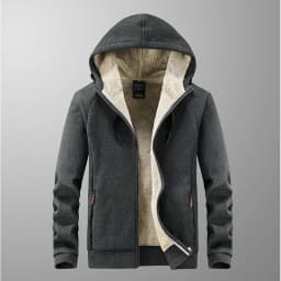 High Quality Male Warm Cashmere hoodies Men Sportswear Jackets Male sweatshirt Fleece Men's Jacket Winter Lamb Fleece hoody Mens