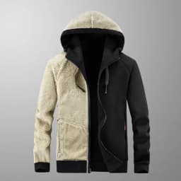 High Quality Male Warm Cashmere hoodies Men Sportswear Jackets Male sweatshirt Fleece Men's Jacket Winter Lamb Fleece hoody Mens