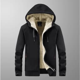 High Quality Male Warm Cashmere hoodies Men Sportswear Jackets Male sweatshirt Fleece Men's Jacket Winter Lamb Fleece hoody Mens